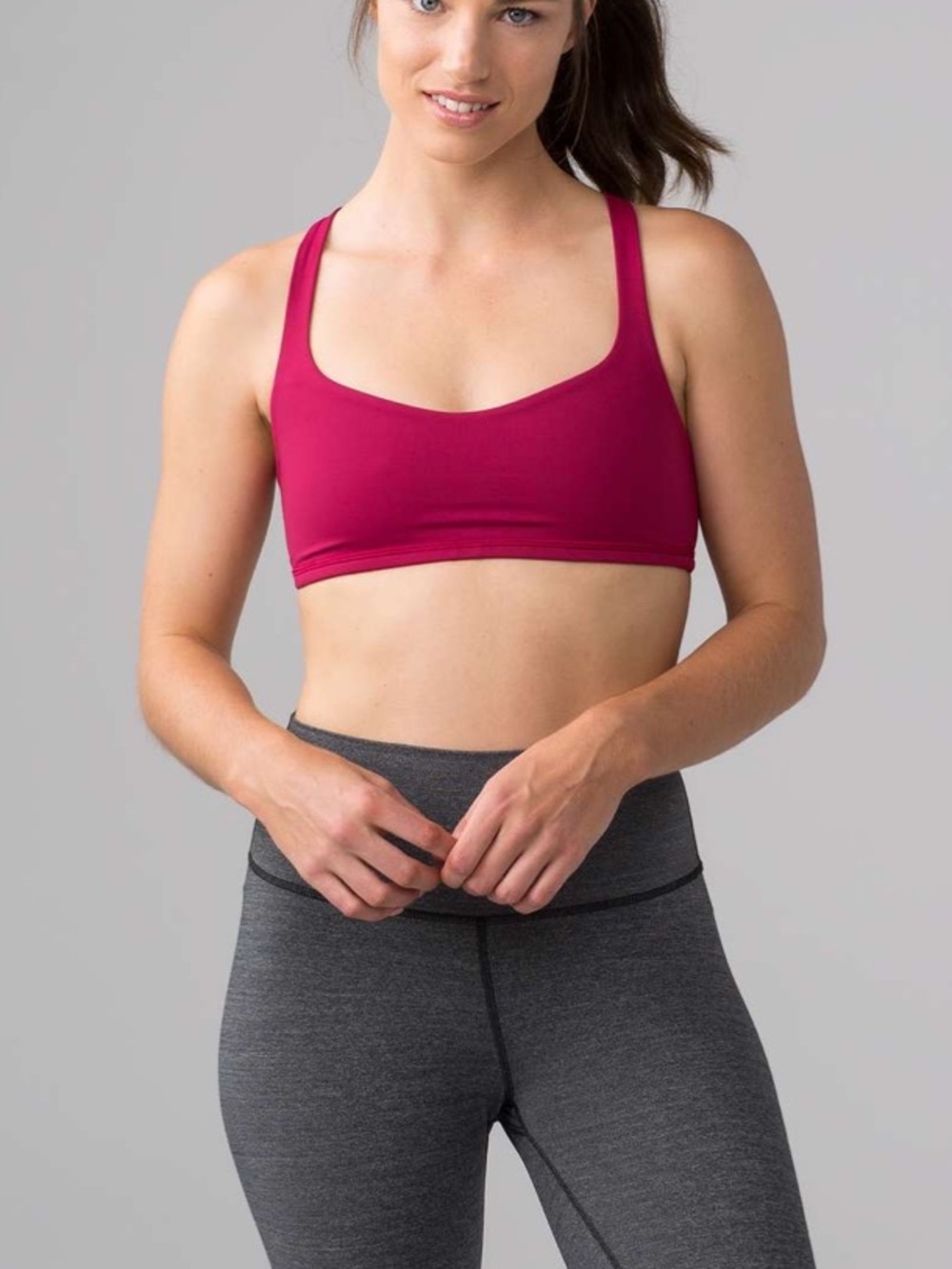 Lululemon Free To Be Bra Berry Rumble Strappy Yoga Sports Bra 12 - Picture 2 of 6